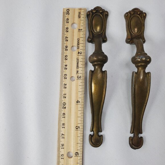 VTG National Lock Amerock Medallion Cabinet Drawer Pull Door Handles Set Of 5 - Picture 3 of 9